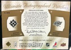 08-09 WAYNE GRETZKY Upper Deck Ultimate Autographed Patches AUTO PATCH CARD #/10