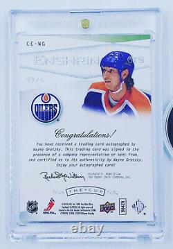 09 10 Upper Deck The Cup Wayne Gretzky Enshrinements Auto Autograph Oilers 46/50