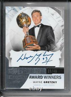 15-16 Upper Deck Premier Signature Award Winners #sa-wg Wayne Gretzky Auto 32/49