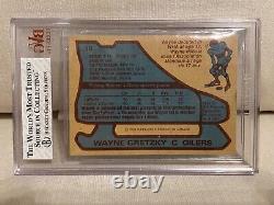 1979-80 O-Pee-Chee Wayne Gretzky Rookie Card RC #18 BVG 1.5 (1st Run- Blue Line)