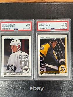 1990-91 UD Hockey Complete Set! Jagr RC. 2 Autographs and 2 PSA Gretzky/Lemieux