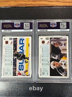 1990-91 UD Hockey Complete Set! Jagr RC. 2 Autographs and 2 PSA Gretzky/Lemieux