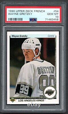 1990-91 Upper Deck French #54 Wayne Gretzky PSA 10 GEM MINT HOF