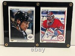 1990-91 Upper Deck Hockey Gretzky Roy Prototype 4 card set with 2 regular cards
