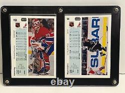 1990-91 Upper Deck Hockey Gretzky Roy Prototype 4 card set with 2 regular cards