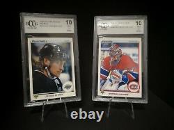 1990-91 Upper Deck Hockey Wayne Gretzky Patrick Roy Error Promo Cards BCCG 10