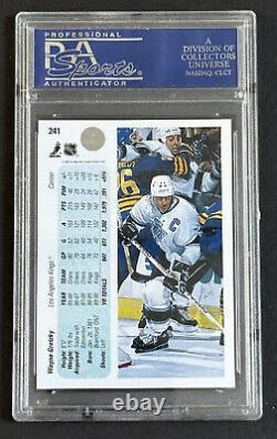 1990-91 Upper Deck Promo Wayne Gretzky Uer Error #241 PSA 9 MINT Low Pop