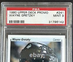 1990-91 Upper Deck Promo Wayne Gretzky Uer Error #241 PSA 9 MINT Low Pop