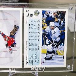 1990 UPPER DECK HOCKEY PROMO GRETZKY/ROY #241 ERROR Card