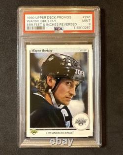 1990 UPPER DECK PROMOS WAYNE GRETZKY #241 ERR. FEET & INCHES REVERSED New PSA 9