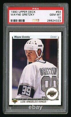 1990 Upper Deck #54 Wayne Gretzky Psa 10 Hockey Card Los Angeles Kings