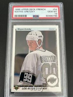 1990 Upper Deck French Wayne Gretzky PSA 10 Gem Mint #54 Fresh Case