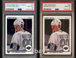1990 Upper Deck Hockey #54 Wayne Gretzky French & English LA Kings PSA 10 (2)