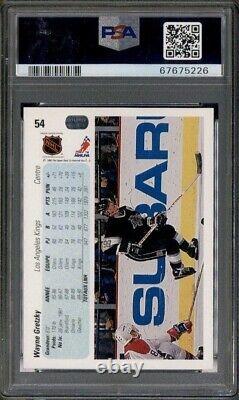 1990 Upper Deck Hockey #54 Wayne Gretzky French & English LA Kings PSA 10 (2)