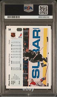 1990 Upper Deck Hockey #54 Wayne Gretzky French & English LA Kings PSA 10 (2)
