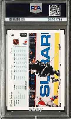 1990 Upper Deck Hockey #54 Wayne Gretzky French, Los Angeles Kings PSA 10 RARE