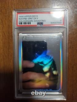 1990 Upper Deck Hockey Wayne Gretzky Holograms-Shooting PSA 8 NM-MT HOF KINGS