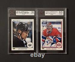 1990 Upper Deck Hockey Wayne Gretzky & Patrick Roy PROMO SET 241 KSA Graded PSA