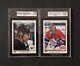1990 Upper Deck Hockey Wayne Gretzky & Patrick Roy Promo Set 241 Ksa Graded Psa