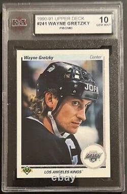 1990 Upper Deck Hockey Wayne Gretzky & Patrick Roy PROMO SET 241 KSA Graded PSA
