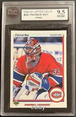 1990 Upper Deck Hockey Wayne Gretzky & Patrick Roy PROMO SET 241 KSA Graded PSA