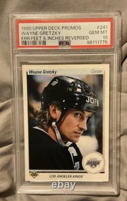 1990 Upper Deck Promo #241 WAYNE GRETZKY RARE PSA 10 Gem Mint Low Pop ERROR