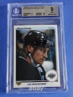 1990 Upper Deck Promos #241A Wayne Gretzky Kings BGS 9 MINT