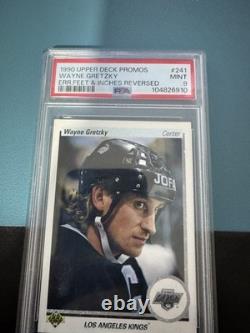1990 Upper Deck Promos #241 Wayne Gretzky Err Feet & Inches PSA 9 Mint