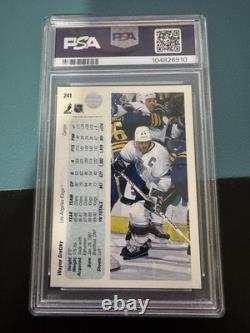 1990 Upper Deck Promos #241 Wayne Gretzky Err Feet & Inches PSA 9 Mint
