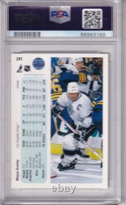 1990 Upper Deck Promos Wayne Gretzky Error Feet & Inches Reversed PSA 9