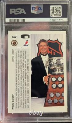 1991-92 UD-Award Winners? Holograms? Wayne Gretzky #AW1? PSA NM-MT 8 Bright