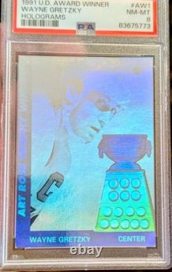 1991-92 UD-Award Winners? Holograms? Wayne Gretzky #AW1? PSA NM-MT 8 Bright