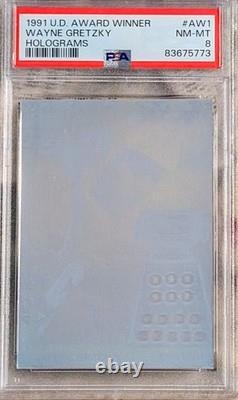 1991-92 UD-Award Winners? Holograms? Wayne Gretzky #AW1? PSA NM-MT 8 Bright