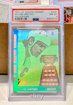1991-92 UD-Award Winners? Holograms? Wayne Gretzky #AW1? PSA NM-MT 8 Bright 1991-92 UD-Award Winners? Holograms? Wayne Gretzky #AW1? PSA NM-MT 8 Bright