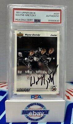 1991-92 Upper Deck #437 Wayne Gretzky PSA Authentic Auto