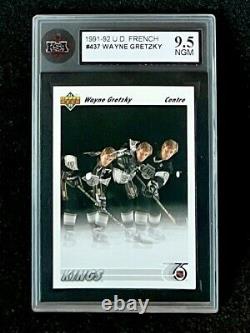 1991-92 Upper Deck French # 437 Wayne Gretzky KSA 9.5