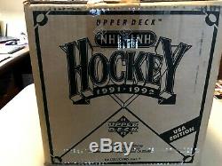 1991-92 Upper Deck Hockey Low Number Factory Sealed Case Of 24 Mint Boxes