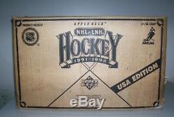 1991-92 Upper Deck Hockey Low Number Factory Unsealed Case Of 24 Boxes Hasek Rc