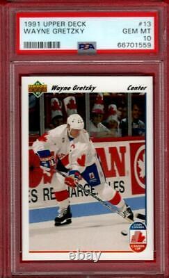 1991-92 Upper Deck Wayne Gretzky Team Canada 13 Psa 10 Gem Mint 91-92 Ud Pop=104