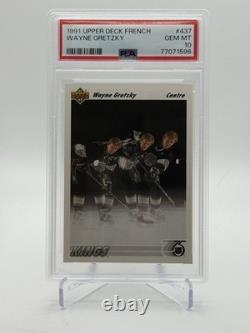 1991 Upper Deck French Wayne Gretzky #437 PSA 10 GEM MINT Los Angeles Kings