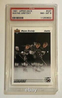 1991 Upper Deck French Wayne Gretzky #437 PSA 8 NM-MT Low Pop