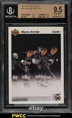 1991 Upper Deck Hockey Wayne Gretzky #437 BGS 9.5 GEM MINT