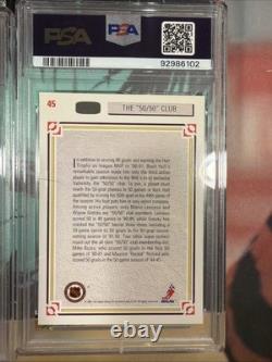 1991 Upper Deck Mario Lemieux Wayne Gretzky Brett Hull 50/50 Club PSA 10 1991 Upper Deck Mario Lemieux Wayne Gretzky Brett Hull 50/50 Club PSA 10