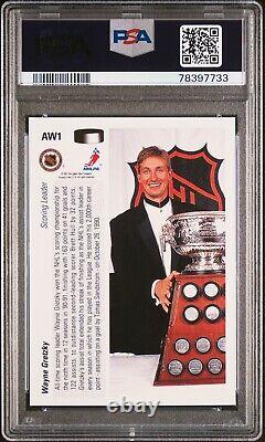 1991 Upper Deck Wayne Gretzky Art Ross Trophy Hologram AW1 PSA 9 MINT only 1 ^