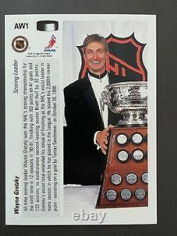 1991 Upper Deck Wayne Gretzky Art Ross Trophy Winner Holo Card AW1 COULD BE MINT