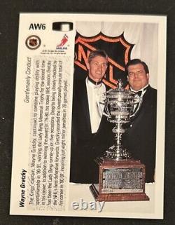 1991 Upper Deck Wayne Gretzky Lady Byng Trophy Winner Hologram Hockey Card #AW6