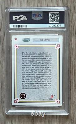 1991 Upper Deck Wayne Gretzky Oilers PSA Authentic Autographed Card Grade 3