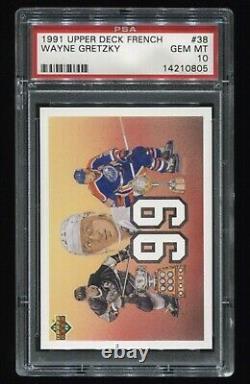 1991 Upper deck French Wayne Gretzky 38 PSA 10 Pop 11