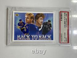 1992-93 Upper Deck #423 Wayne Gretzky/Brett Hull PSA GEM MINT 10 CRACKED SLAB