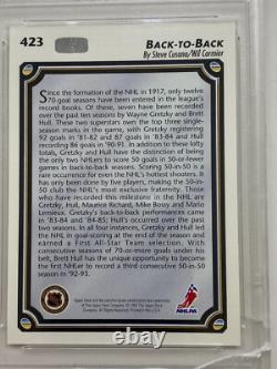 1992-93 Upper Deck #423 Wayne Gretzky/Brett Hull PSA GEM MINT 10 CRACKED SLAB